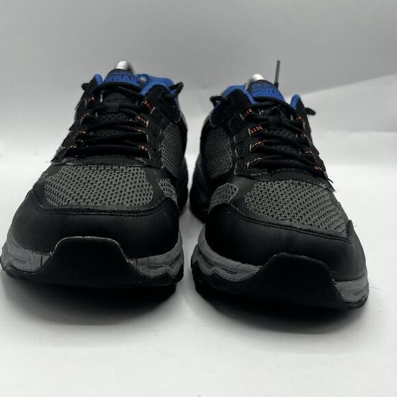 Skechers Go Run Trail Altitude Men 9.5 Black/Orange Hiking Shoe Water Repellent - Picture 2 of 13